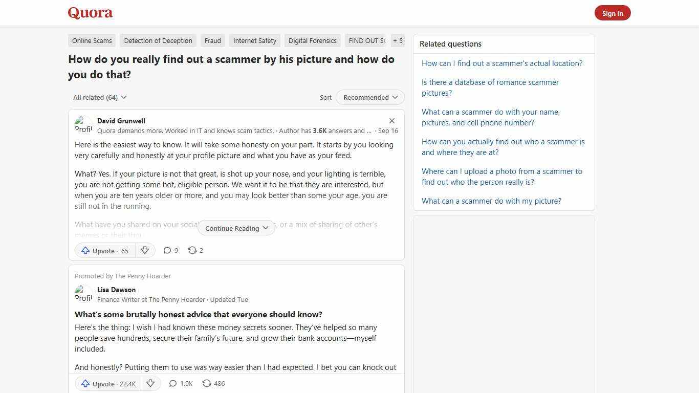 How to really find out a scammer by his picture and how do you do that - Quora